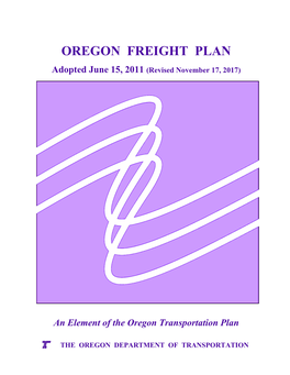 2017 Amended Oregon Freight Plan