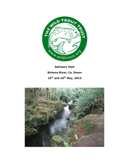 Advisory Visit Shimna River, Co. Down 15Th and 16Th May, 2012