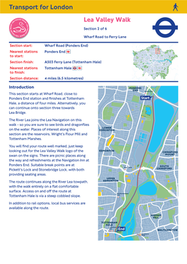 Lea Valley Walk. Section 2 of 6