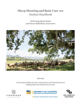 Sheep Shearing and Basic Care 101 Student Handbook