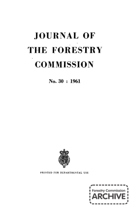 Forestry Commission Journal No