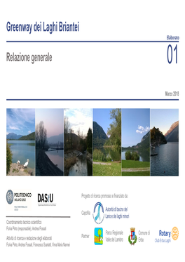 Greenway Dei Laghi Briantei Elaborato Relazione Generale 01 Rappresentazione E Descrizione Della Rete Ciclabile E Degli Interventi Proposti Marzo 2018