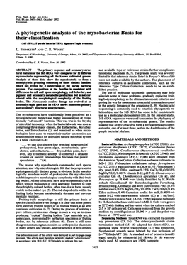 Their Classification (16S Rrna/8 Purple Bacteria/Rrna Gnatwe/R D Evolution) L