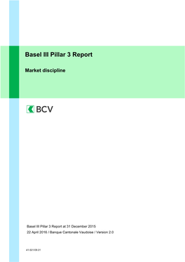 Basel III Pillar 3 Report
