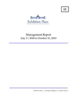 EP Management Report