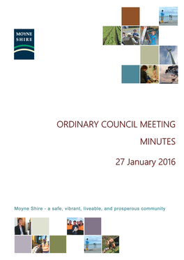 ORDINARY COUNCIL MEETING MINUTES 27 January 2016