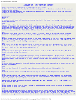 Ref. Wilson Wx. History