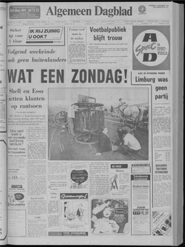 1973: Autoloze Zondagen