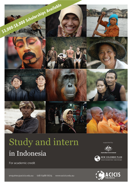 Study and Intern Supported By: in Indonesia