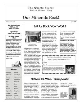 Our Minerals Rock!