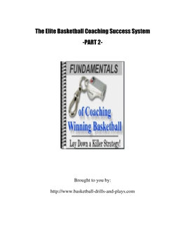 The Elite Basketball Coaching Success System