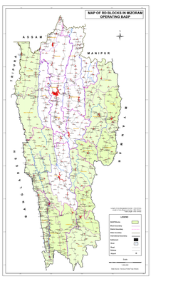 Map of Rd Blocks in Mizoram Operating Badp