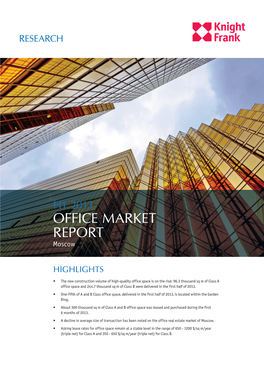 Office Market Report Moscow