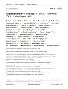 Target Highlights from the First Post‐