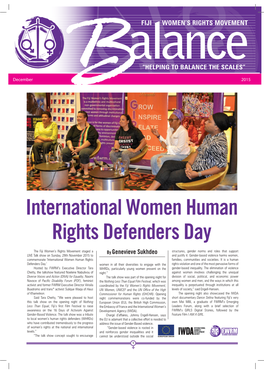 International Women Human Rights Defenders Day