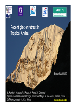 Recent Glacier Retreat in Tropical Andes