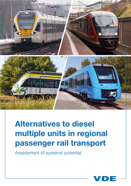 Alternatives to Diesel Multiple Units in Regional Passenger Rail Transport