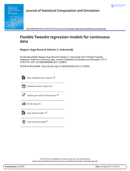 Flexible Tweedie Regression Models for Continuous Data