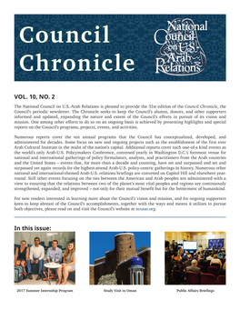 Council Chronicle, Volume 10, Number 2