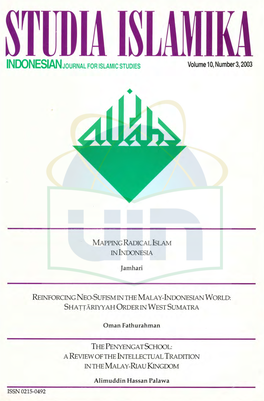 $TIIDHI$ M INDONESIAN Rounnal Fob Rslamrc Studres Volume 10, Number3,2003