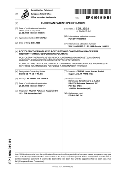 Polyolefin/Thermoplastic Polyurethane Compositions