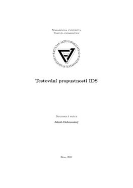 Testován´I Propustnosti