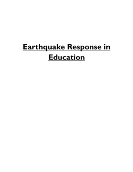 Earthquake Response in Education Compilationss.Pdf