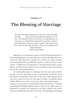 The Blessing of Marriage