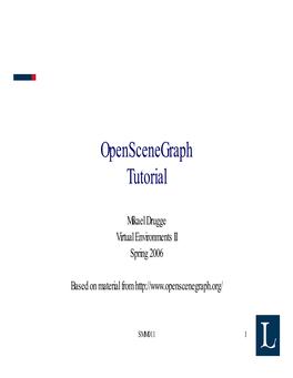 Openscenegraph Tutorial