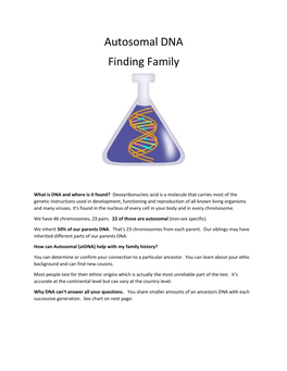 Autosomal DNA Finding Family