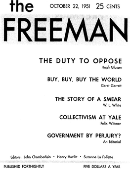 The Freeman October 1951