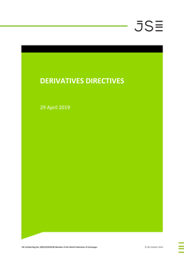 Derivatives Directives