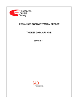 Ess3 - 2006 Documentation Report