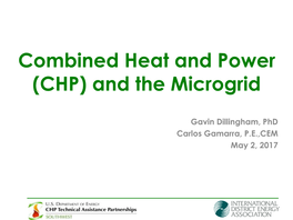 Combined Heat and Power (CHP) and the Microgrid