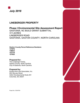Phase 1 Environmental Site Assessment Report