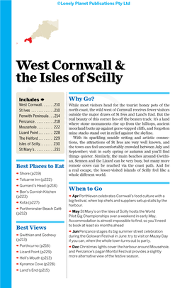 West Cornwall & the Isles of Scilly