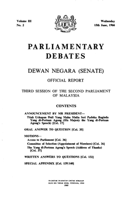 Parliamentary Debates