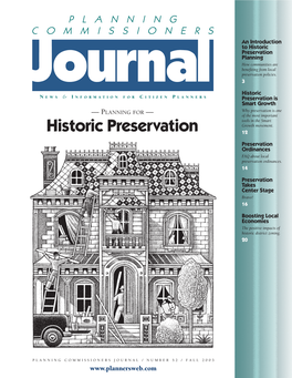 Historic Preservation Planning How Communities Are Beneﬁting from Local Preservation Policies