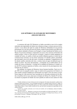 Los Señores Y El Estado De Monterrey (Siglos Xiii-Xvi)
