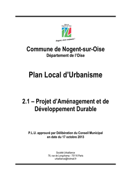 Plan Local D'urbanisme