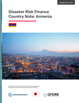 Armenia DISASTER RISK FINANCE COUNTRY NOTE: ARMENIA 5