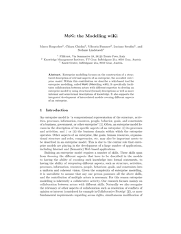 Moki: the Modelling Wiki