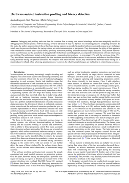 Hardware-Assisted Instruction Profiling and Latency