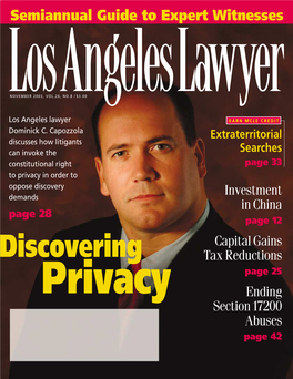 November 2003, Vol.26, No.8 / $3.00