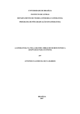 Obras De Rubem Fonseca Adaptadas Ao Cinema