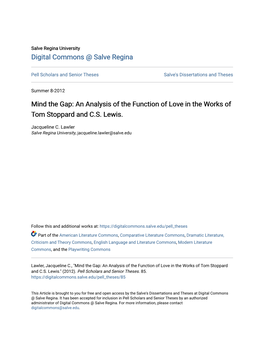 An Analysis of the Function of Love in the Works of Tom Stoppard and C.S