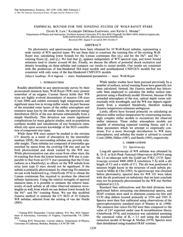 Empirical Bounds for the Ionizing Fluxes of Wolf-Rayet Stars David R