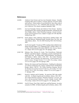 The UML Bibliography: 1 C 2001 Mark Richters and Paul Ziemann, University of Bremen (Version 0.93 of May 10, 2005)