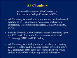 AP Chemistry