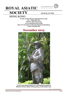 Royal Asiatic Society Hong Kong Page 1